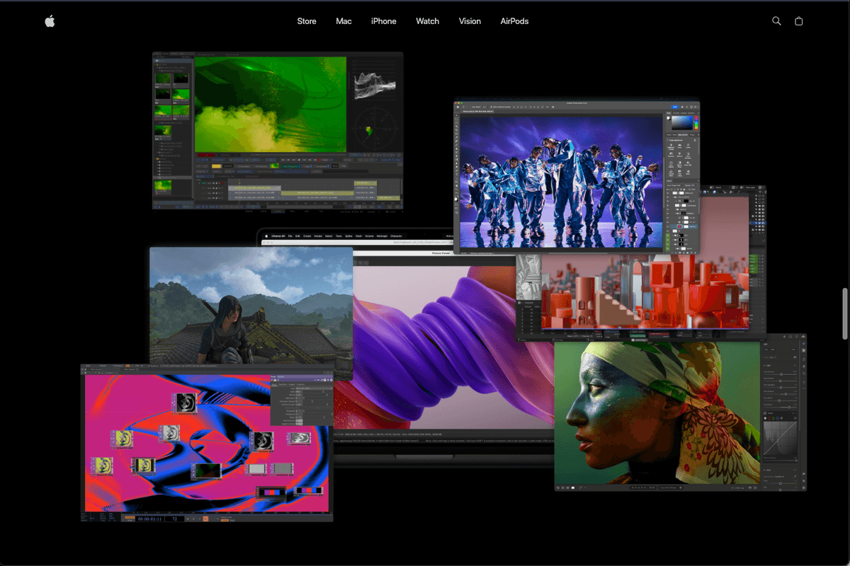 Macbook Pro Landing page 2
